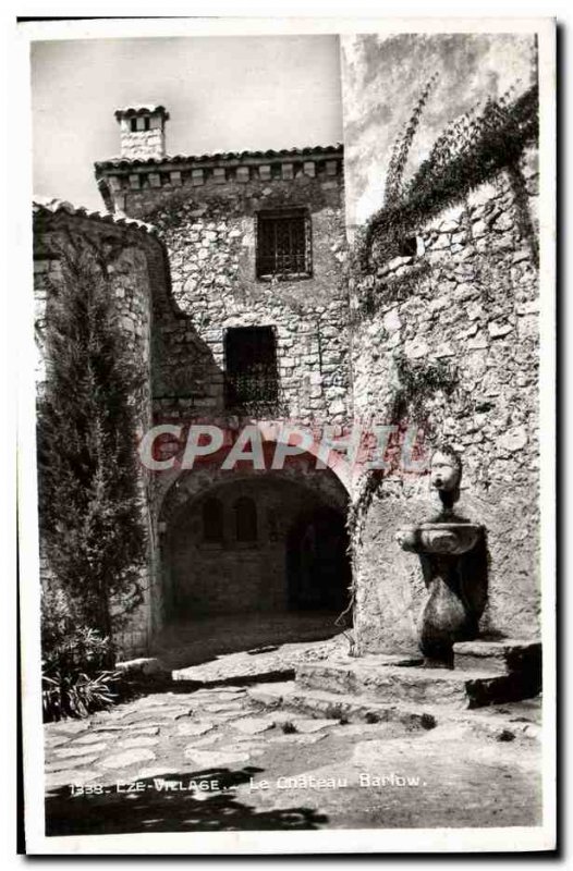 Old Postcard Eze Village Barlow castle
