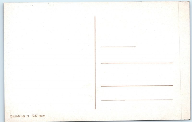 c1910s Berlin, Germany University Statue Columns Wrought Iron Gate Glossy A358