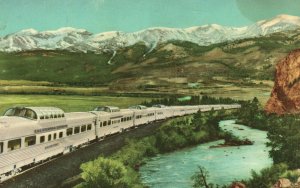 Vintage Postcard 1910's Trains Diesel-Powered Stainless Steel Vista Dome Cars CA