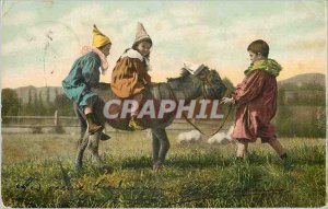 Postcard Modern Kids Brazil Donkey Donkey