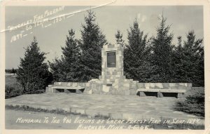 Hinckley Minnesota~Memorial to 400 Victims~Great Forest Fire~Pageant~1954 RPPC
