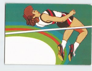 Postcard Women's high jump, 1984 Olympics, South Bend, Indiana