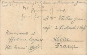 ww1 history postcard prisoners of war entree du camp de prisonniers France rppc