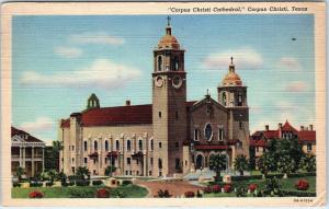 CORPUS CHRISTI, TX Texas   The CATHEDRAL   1946   Linen    Postcard