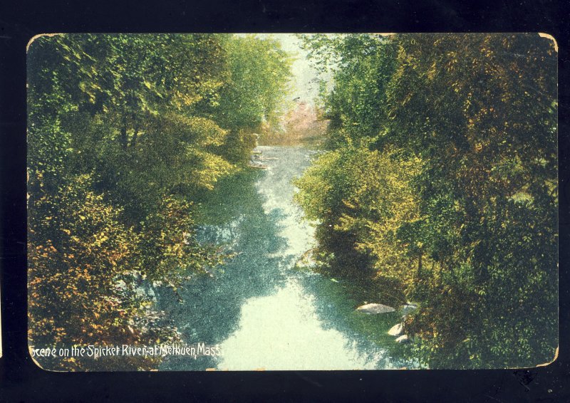 Methuen, Massachusetts/MA Postcard, Scene On The Spicket River
