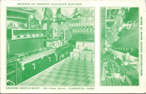 Postcard Leader Restaurant in Marietta, Ohio~132442