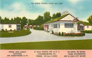 PA, Chambersburg, Pennsylvania, Red Bridge Tourist Court and Cafe, E.B. Thomas