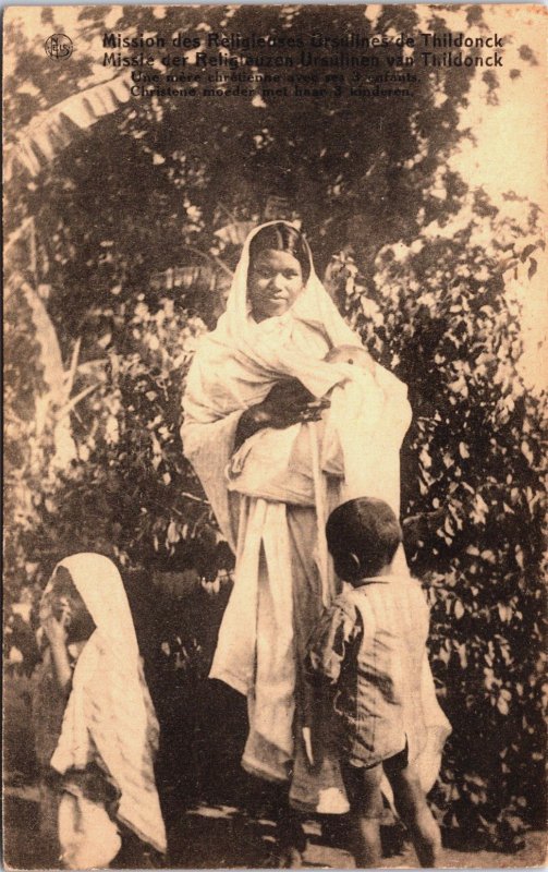 India Ursulines of the Congregation of Tildonk Vintage Postcard C047