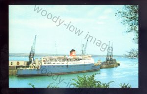 f2263 - British Railway Ferry - Caesarea in Weymouth Harbour - postcard
