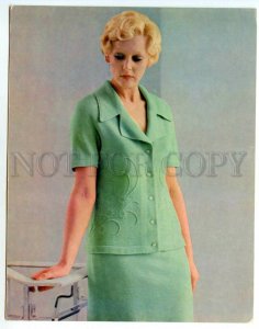 488647 Advertising FASHION 1977 Knitting pattern Blonde Girl COSTUME Poster Old