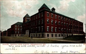 Postcard Manuel Training High School in Indianapolis, Indiana~138159