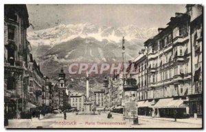 Old Postcard Innsbruck Maria Theresientstrasse