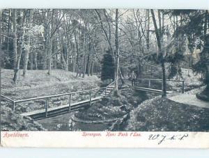 1906 postcard PARK SCENE Apeldoorn - Gelderland Netherlands F5177