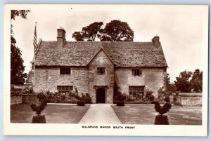 Sulgrave Northamptonshire England Postcard Sulgrave Manor South Front c1920's