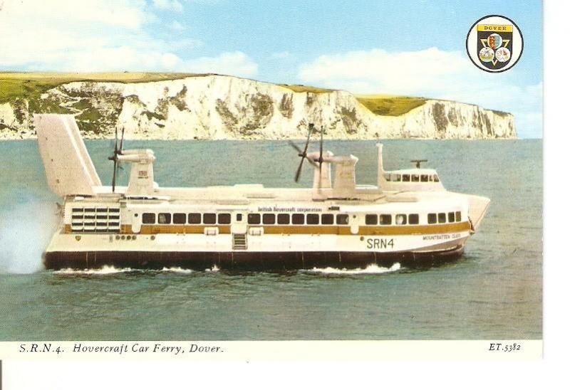 Postal 041070 : SRN4 Hovercraft Car Ferry Dover