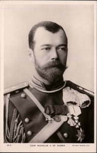 Czar Nicholas II Royalty Russia Rotary 18C c1910 Real Photo Postcard