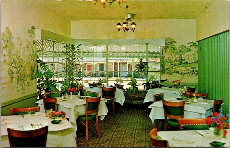 Vtg Perry Georgia GA New Perry Hotel and Motel Coffee Shop Dining Room Postcard