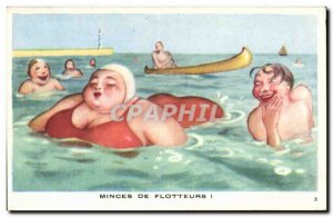 Old Postcard Fantasy Humor BBW Thin floats