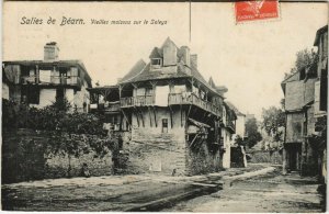 CPA SALIES-de-BEARN Vieilles Maisons sur le Saleys (1143451)