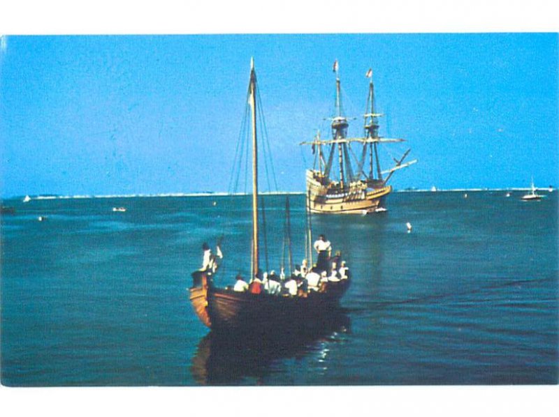 Pre-1980 MAYFLOWER II SHIP BOAT Plymouth - Near Brockton Massachusetts MA AF4684