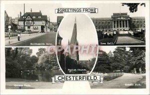 Modern Postcard Greetings from Chesterfield