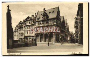 Old Postcard Frankfurt Goldene Wage