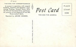 Postcard 1940s Poncha Springs Colorado Jackson Hotel autos occupation 24-7118