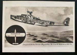 Mint Dornier DOX Giant Seaplane Picture Postcard  Side View