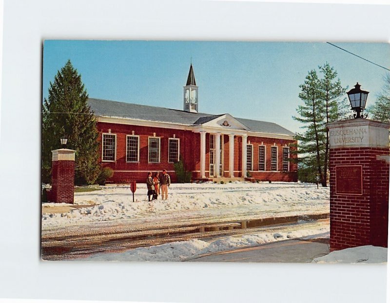 Postcard The Library at Susquehanna University, Selinsgrove, Pennsylvania