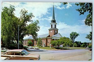 c1960 Columbia Missouri Vintage Postcard First Baptist Church Chapel Building