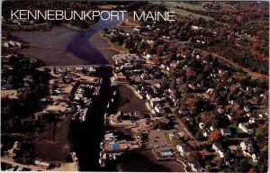 Postcard AERIAL VIEW SCENE Kennebunkport Maine ME AO8272