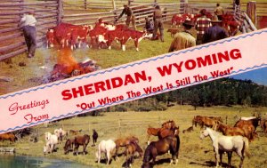 Sheridan, Wyoming - Out Where the West is still the West  - c1960