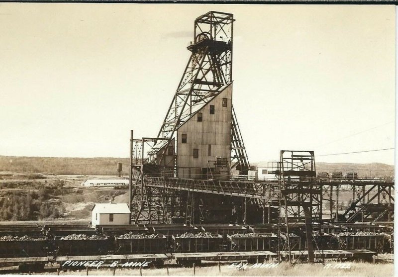 CF-196 MN, Ely, Pioneer B Mine Equipment Real Photo Postcard RPPC EKT Paper