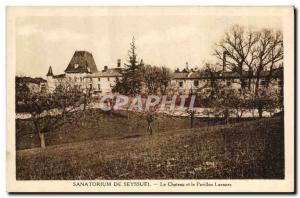 Old Postcard Sanatorium Seyssuel From Le Chateau and Laennec Pavilion