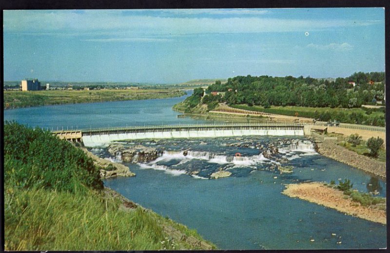 3220) Montana GREAT FALLS Black Eagle Dam - Chrome