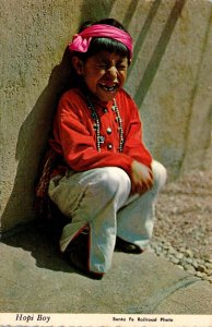 Hopi Indian Boy Smiles For The Camera