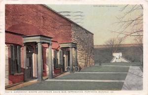 E48/ Fortress Monroe Virginia Va Postcard 1914 Casement Jefferson Davis Cell