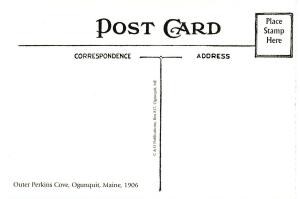ME - Ogunquit. 1906. Outer Perkins Cove    (Repro)