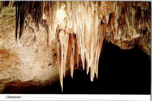 Chandelier Carlsbad Caverns National Park New Mexico Postcard.