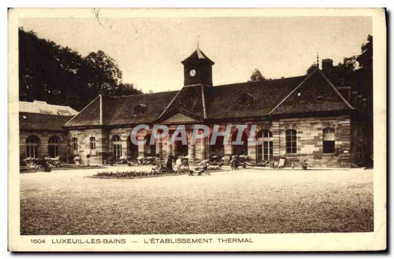 Postcard Old Cures Luxeuil Les Bains L & # 39Etablissement Thermal