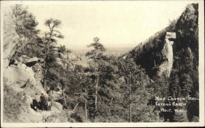 Wolf Wyoming WY Wolf Canyon Trail Eatons Ranch Real Photo Vintage Postcard