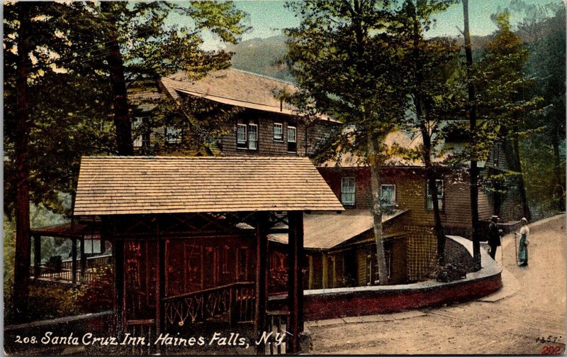 Santa Cruz Inn, Haines Falls NY Catskill Mountains Vintage Postcard X71