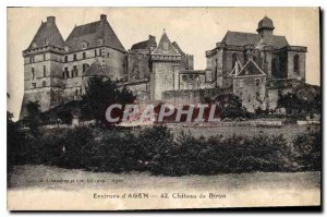 Old Postcard Environs of Agen Chateau de Biron