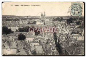 Old Postcard Tours theft & # cathedral 39oiseau