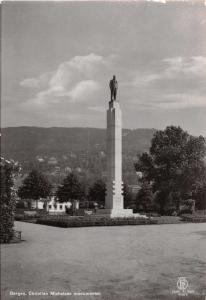 BERGEN NORWAY NORGE CHRISTIAN MICHELSEN MONUMENTET PHOTO POSTCARD 1940s