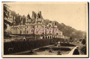 Old Postcard Chateau De Rigny Usse view D & # 39Ensemble