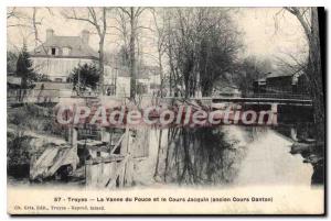 Postcard Old Troyes La Vanne Thumb and Jacquin Course