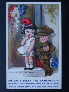 WW1 Alliance Series WE UNDERSTAND EACH OTHER Fred Spurgin 1915 Postcard