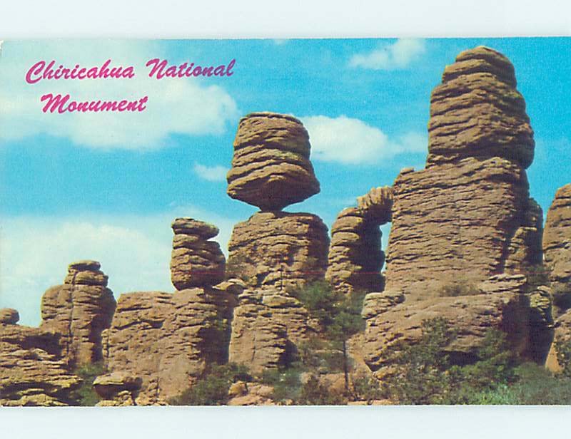 Pre-1980 BALANCED ROCK Chiricahua by Hilltop & Portal & San Simeon AZ AD3640@