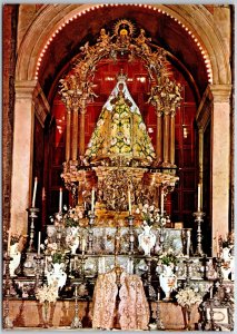 VINTAGE CONTINENTAL SIZED POSTCARD VIRGIN OF THE TABERNACLE TOLEDO SPAIN